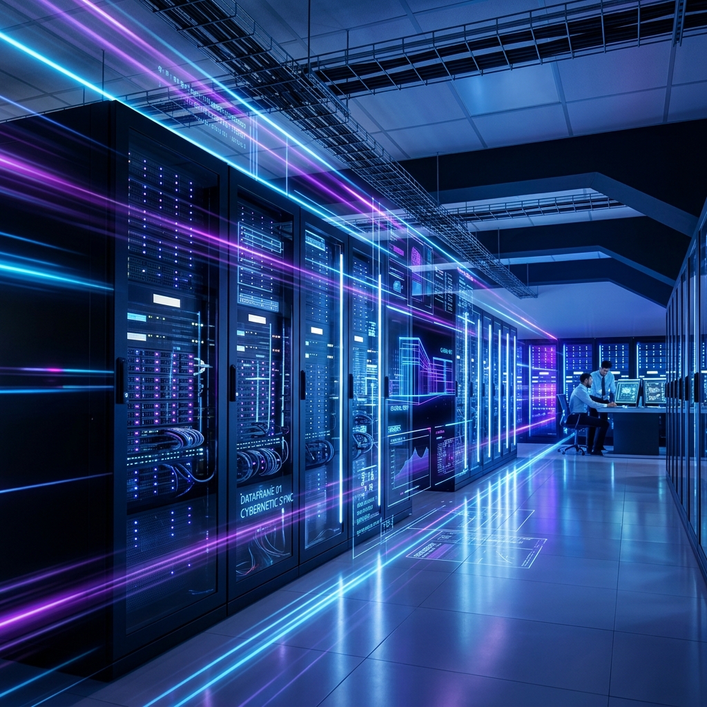 VR Info Tech server and code infrastructure representation